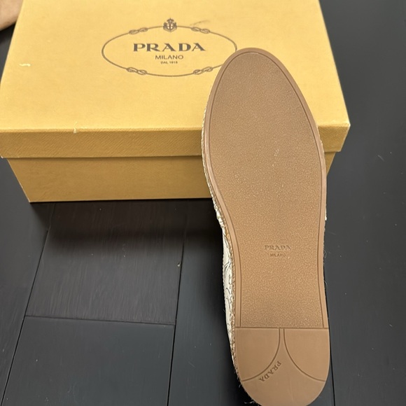 PRADA 20mm Jacquard Multicolor Floral Espadrilles 39 - Picture 4 of 5